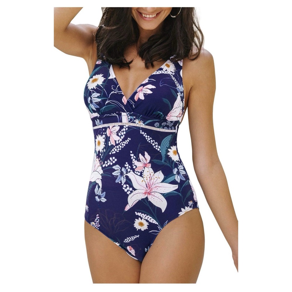 Women's Floral One-Piece Large Cupshe Bathing Suit. Vacation Beach Summer. - Picture 4 of 8